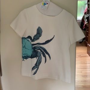 J crew crab blouse